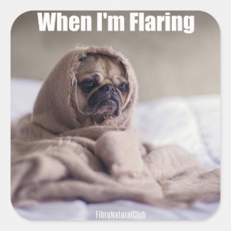 Cuando estoy alardeando a Fibromialgia Pegatina