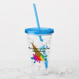 "Cuando la vida se derrite el helado", el vaso de 