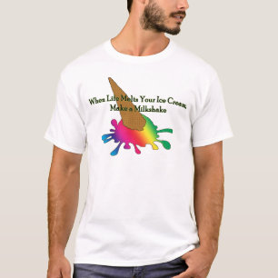 Cuando la vida se derrite tu camiseta LGBT con cre