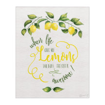 Cuando la vida te da a los Lemons divertidos arte