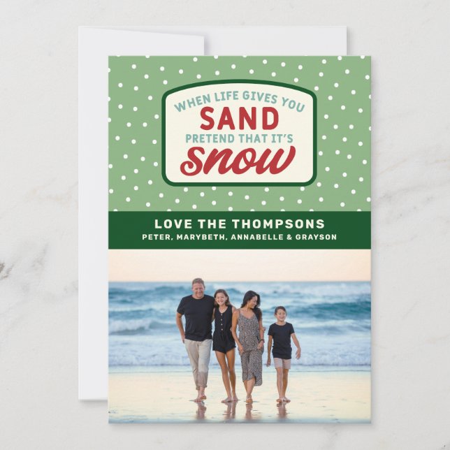 Cuando la Vida te Da Arena Vacaciones de Navidad e (Anverso)