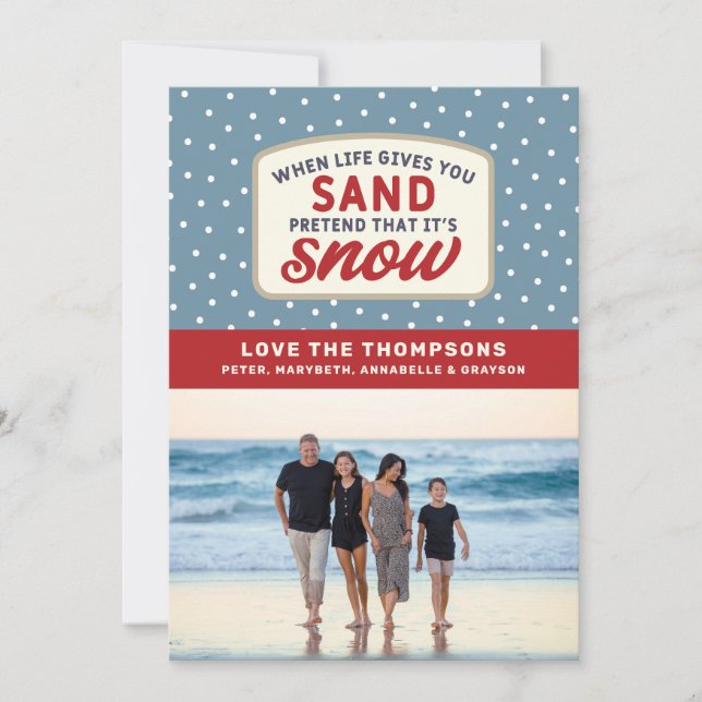 Cuando la vida te da arena vacaciones de Navidad e (Anverso)