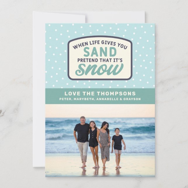 Cuando la vida te da arena vacaciones de Navidad e (Anverso)