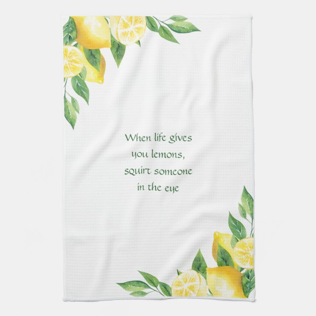 Cuando La Vida Te Da La Toalla De Cocina Lemons (Vertical)