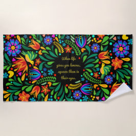 Cuando La Vida Te Da La Toalla De Playa De Lemons