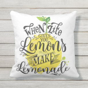 "Cuando la Vida te Da Limones" Almohada Doble Cara