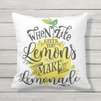 "Cuando la Vida te Da Limones" Almohada Doble Cara