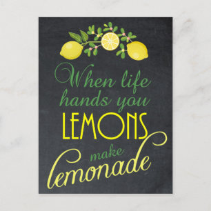 Cuando la vida te da limones hacen postal de limon