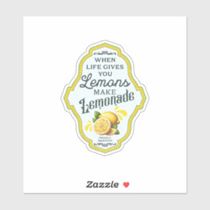 Cuando la vida te da limones, haz Pegatina a LEMON