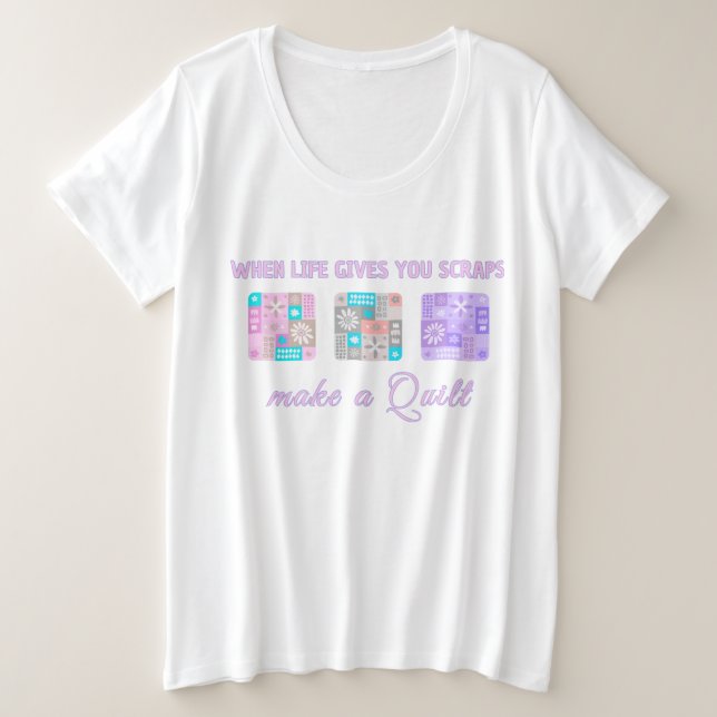 Cuando la Vida te Da Retazos Haz una Colcha (Anverso del diseño)