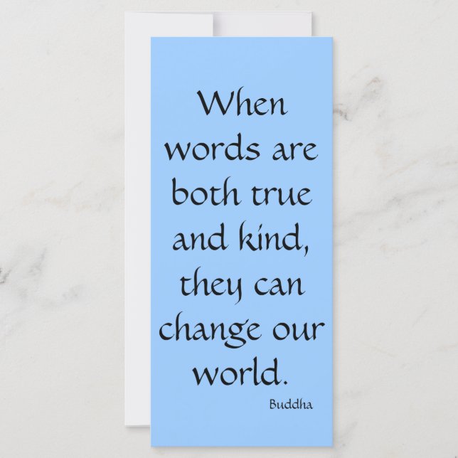 Cuando las palabras son verdaderas...Tarjeta de ra (Anverso)