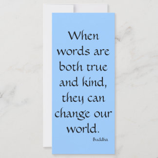 Cuando las palabras son verdaderas...Tarjeta de ra