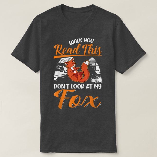 Cuando leas esto no mires mi camiseta Fox (Diseño del anverso)