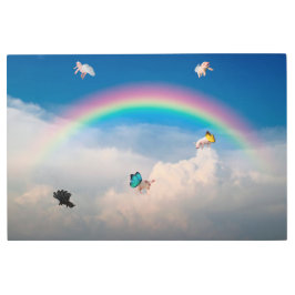 Cuando los cerdos vuelan al arte Metalizado