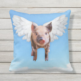 Cuando los cerdos vuelan con almohada cuadrada y c