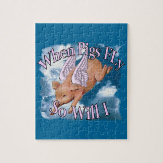 Cuando los cerdos vuelan tamaños del rompecabezas