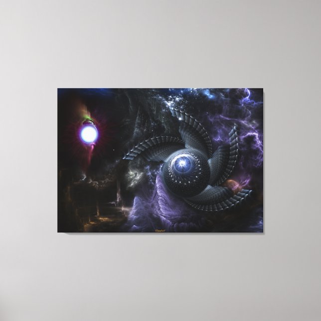 Cuando los universos chocan con el arte fractal te (Anverso)