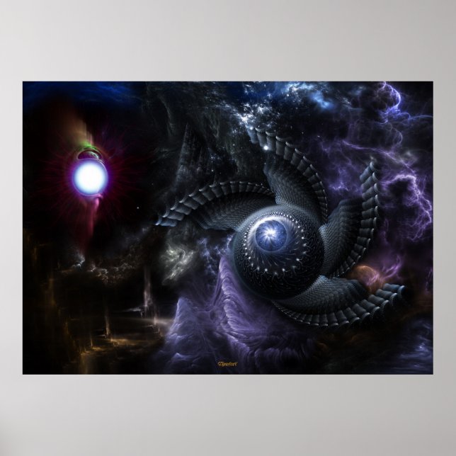 Cuando los universos chocan con el Poster de arte  (Frente)