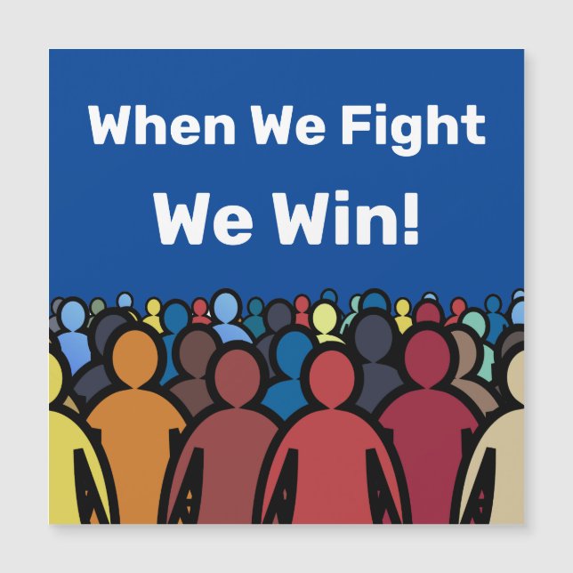 Cuando luchamos, ganamos Harris Walz (Anverso)