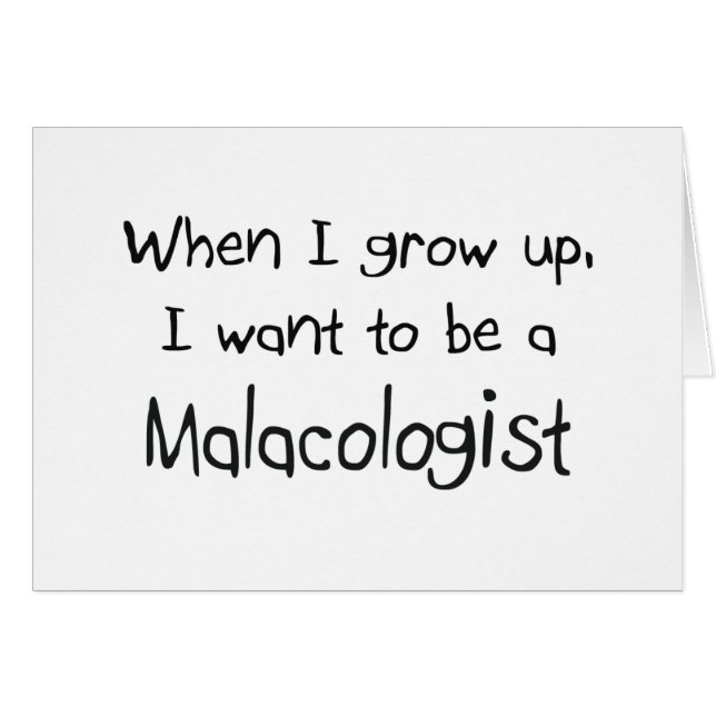 Cuando me crezco quiera ser un Malacologist (Anverso (Horizontal))