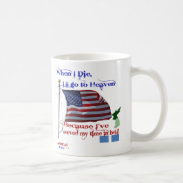 Cuando muero… Taza del veterano de Guerra de Corea