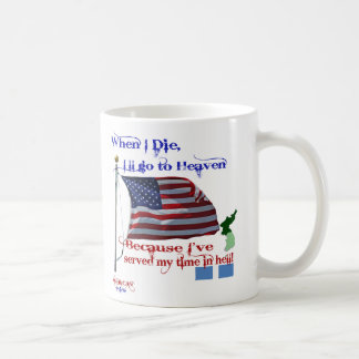 Cuando muero… Taza del veterano de Guerra de Corea