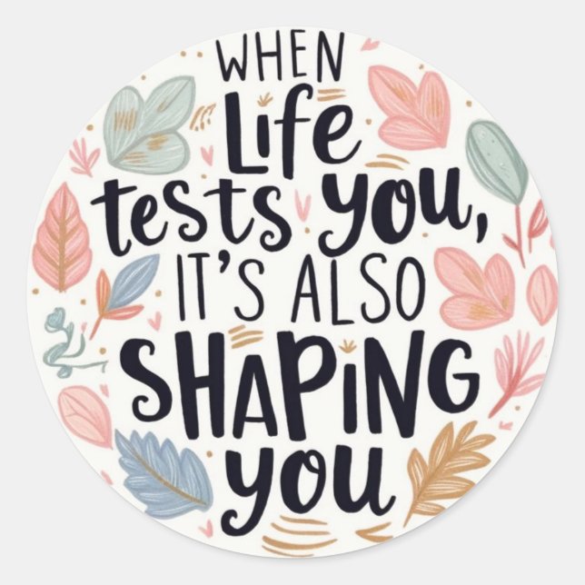 Cuando Pegatinas de vida (Anverso)