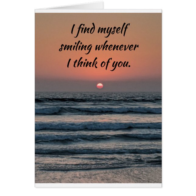 **CUANDO PIENSO EN "USTEDES" SONREO** AMOR (Frente)