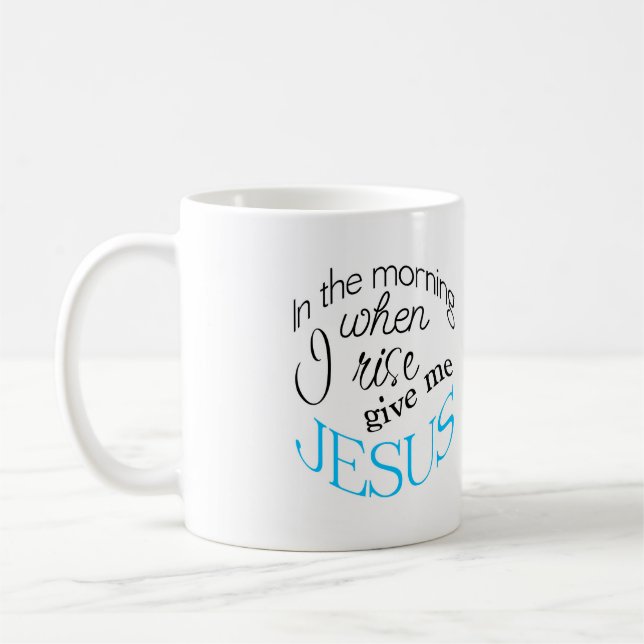 Cuando subo déme la taza de café de Jesús (Izquierda)