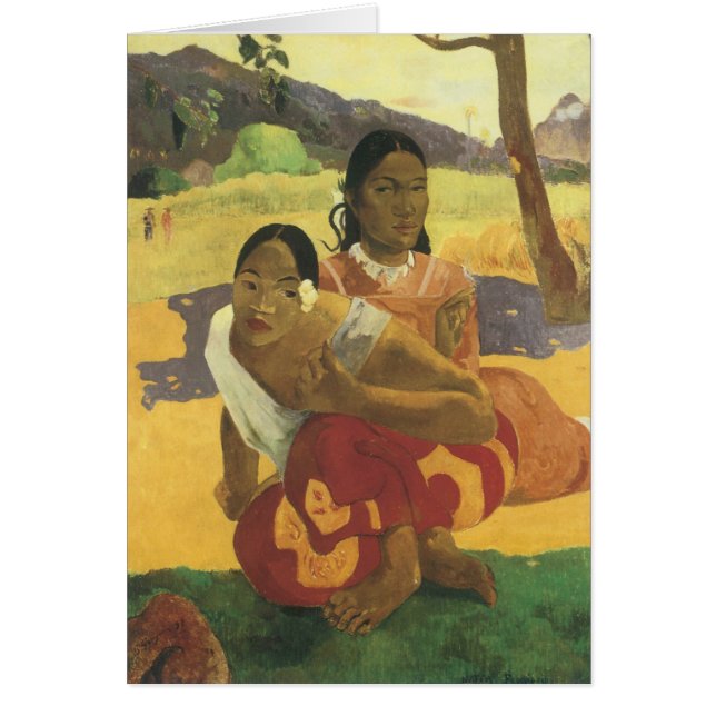 ¿Cuándo te vas a casar?, de Paul Gauguin, arte vin (Frente)