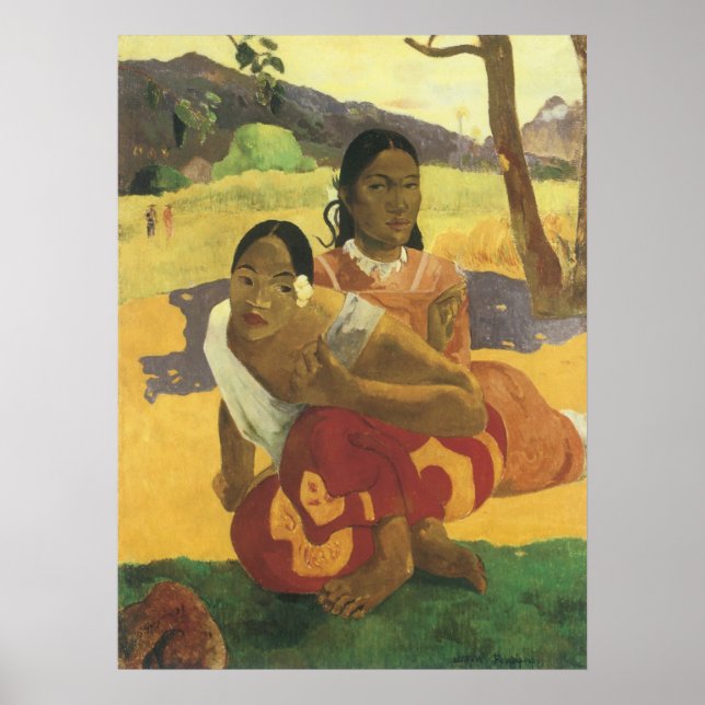 ¿Cuándo te vas a casar?, de Paul Gauguin, arte vin (Frente)