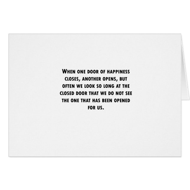 Cuando una puerta se cierra (Anverso (Horizontal))