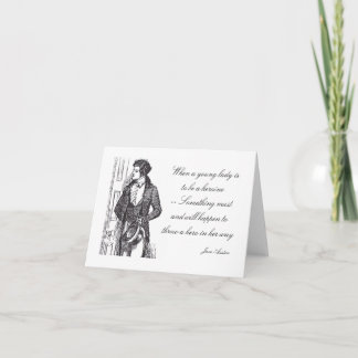 Cuando una señora joven debe ser una tarjeta de