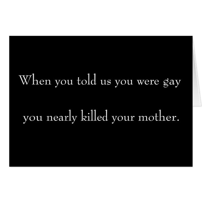 Cuando usted nos dijo usted era gay [plantilla] (Anverso (Horizontal))