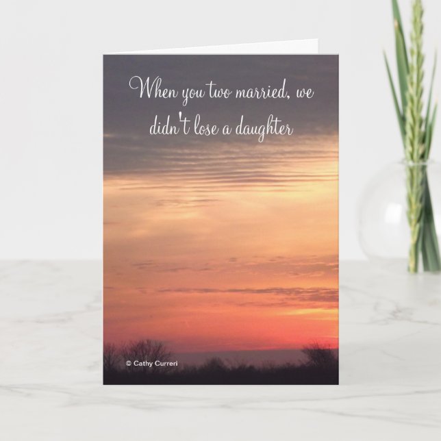 Cuando ustedes dos se casaron, tarjeta de aniversa (Anverso)