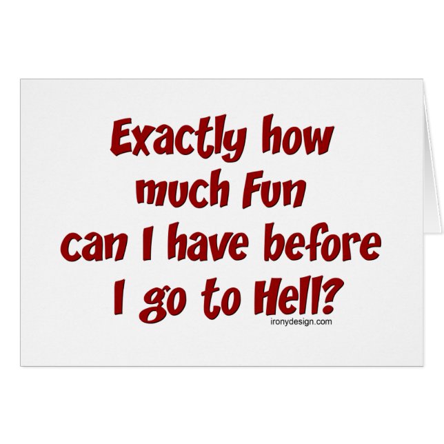 ¿Cuánta diversión antes del infierno? (Anverso (Horizontal))