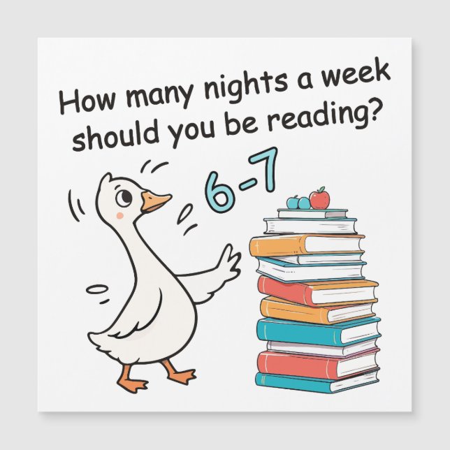 Cuántas Noches a la Semana Deberías Leer 6-7 (Anverso)