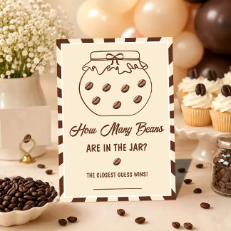 Cuántas semillas de café Tarjeta de juego de baby