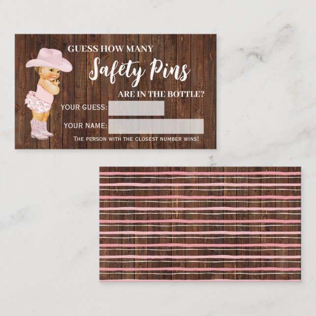 Cuántas tarjetas de juego de Baby Shower para chic (Anverso / Reverso)