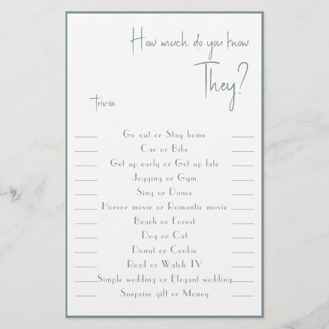 Cuánto sabes They Flyer (Frente)