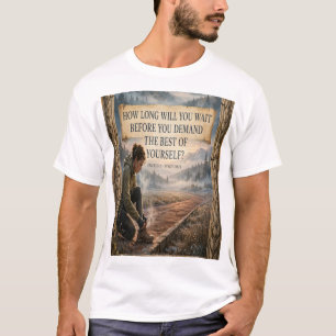 Cuánto Tiempo Esperarás — Camiseta de Epicteto
