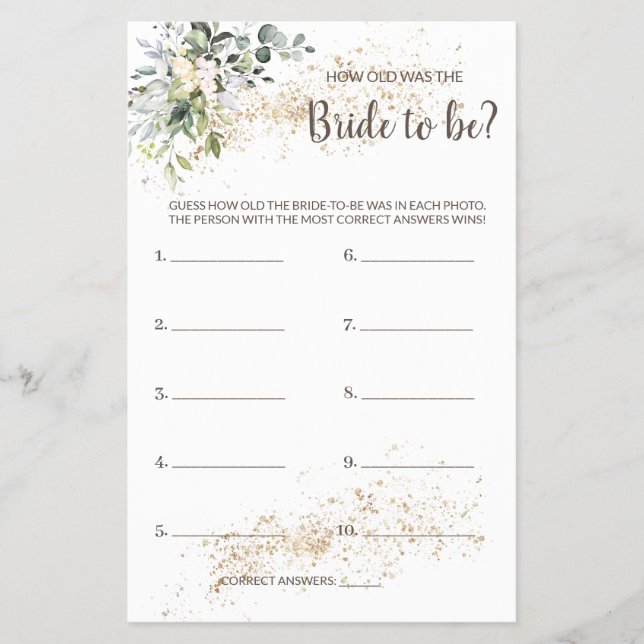 ¿Cuántos años tenía el volante de la tarjeta del j (Frente)