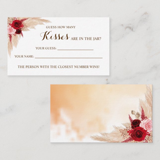 ¿Cuántos besos tiene la tarjeta de juego Pampas Br (Anverso / Reverso)