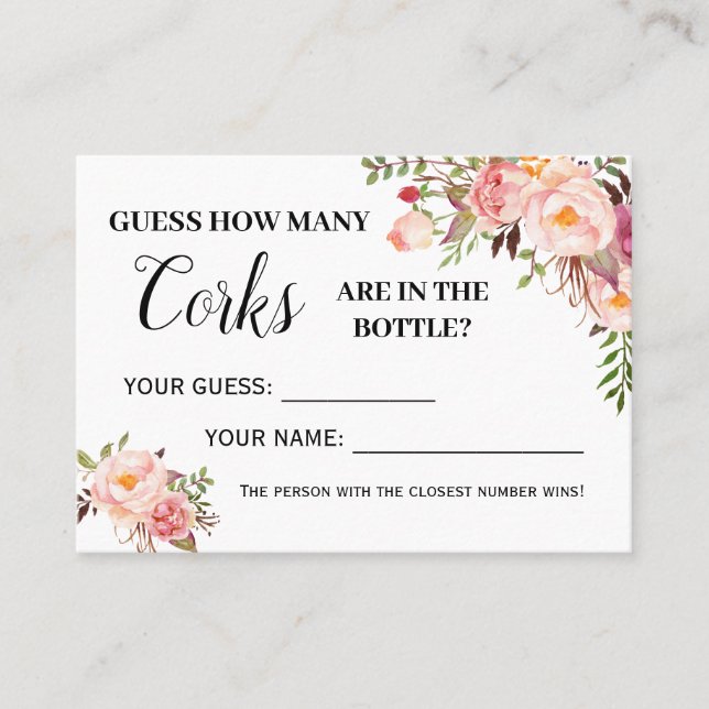 Cuántos corchos juegan con tarjeta de ducha españo (Anverso)