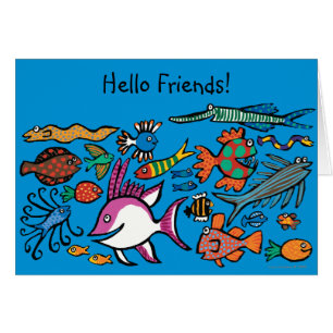 ¿Cuántos diversos pescados puede usted ver?