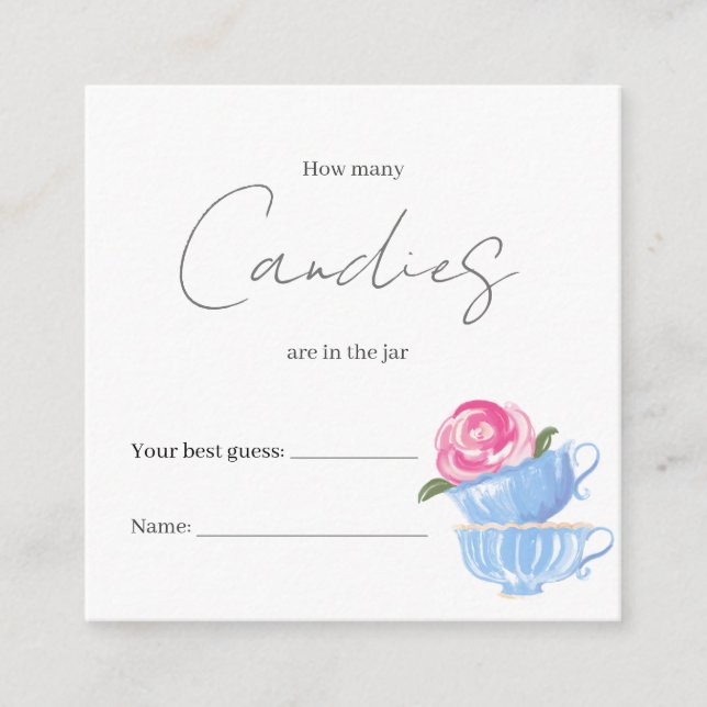 ¿Cuántos están en la tarjeta Jar Shower Game Enclo (Anverso)