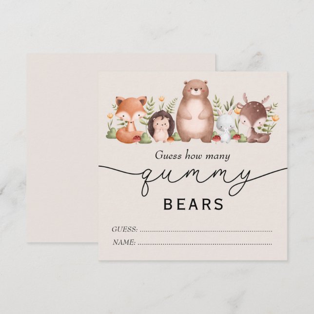 Cuántos osos de goma (Anverso / Reverso)