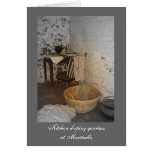 Cuarteles durmientes en cocina en Monticello