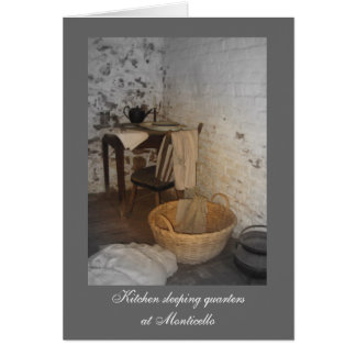 Cuarteles durmientes en cocina en Monticello