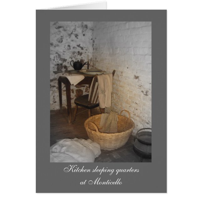 Cuarteles durmientes en cocina en Monticello (Frente)